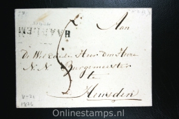 Nederland: Cover Gekapt Departement Stempel Haarlem Naar Heusden 1826 - ...-1852 Préphilatélie