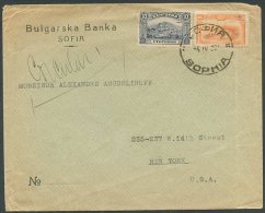 BULGARIA TO USA Cover W/Advertising 1922 VF - Briefe U. Dokumente