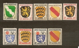 GERMANIA  Allemania N. 1-2-3-4-6-7-8-9-10/** - 1945 -  Lot Lotto - Autres & Non Classés