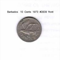 BARBADOS    10  CENTS  1973  (KM # 12) - Barbados (Barbuda)