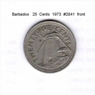 BARBADOS    25  CENTS  1973  (KM # 13) - Barbados