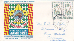 New Zealand 1966  4th National Scout Jamboree Souvenir Cover - Cartas & Documentos