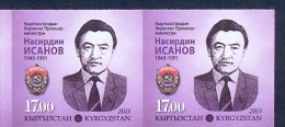 Kyrgyzstan 2013 N. Isanov - The First Prime Minister Of Kyrgyzstan. 2v**Imperforated - Kirghizistan