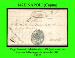 Capua-00142f - Piego (con Testo). - Neapel