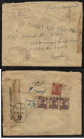 Kuwait & India  1940's  Overprinted & Without Overprint Stamp On Cover To Bombay # 81018 - Kuwait