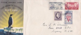 New Zealand Ross Dependency 1957 Trans-Antarctic Expedition Scott Base FDC - FDC