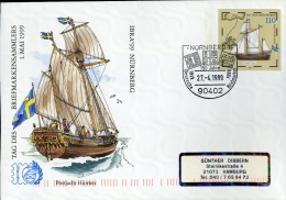 GERMANIA DEUTSCHLAND GERMANY IBRA '99 NURNBERG STATIONERY COVER GANZSACHE SHIP - Briefomslagen - Gebruikt