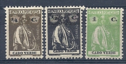 131007325  CABO VERDE  C.PORT.  YVERT  Nº  141B/142B/178B  */MH - Cap Vert