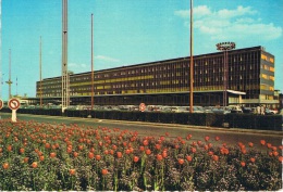 ORLY - AEROPORT D'ORLY, L'Aérogare (le Premier !) - 1er Plan Beau Parterre De Tulipes - Circulée En 1967, 2 Scans - Orly