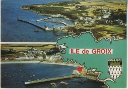 56 Ile De Groix  Et  Port Tudy  Blason  Circulé En 1989  TBE - Groix