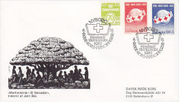 Denmark Sonderstempel NYBORG 1982 Cover Brief Stamp Exhibition Red Cross Rotes Kreuz Croix Cruz Roja Cachet - Brieven En Documenten