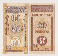 MONGOLIE / MONGOLIA - 20 MONGO 1943 - Mongolie