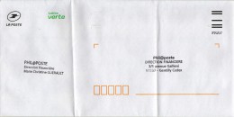 Entier Postal Spécial Lettre Verte Port Payé FRAV Pour Usage Interne PHIL@POSTE / Réponse - Pseudo-officiële  Postwaardestukken