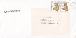 Switzerland Drucksache ZÜRICH 1986 Cover Brief To Denmark Pro Juventute Pair Paare Teddy Bear - Storia Postale