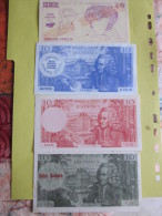 LOT 4 BILLETS SCOLAIRES - Fiktive & Specimen