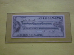 AMERICAN EXPRESS COMPANY 20 USD SOUS PLASTIQUE - Fiktive & Specimen