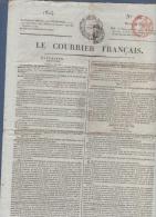 LE COURRIER FRANCAIS 29 06 1824 - ROI ANGLETERRE - AMERIQUE DU SUD - CREDITS - GENERAL FOY GUERRE ESPAGNE OUVRARD - 1800 - 1849