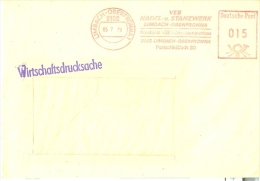 DDR Limbach-Oberfrohna AFS 1978 VEB Nadel- Und Stanzwerk Wirtschaftsdrucksache - Maschinenstempel (EMA)