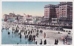 New Jersey Atlantic City A Close View Of The Boardwalk And Hotel - Atlantic City