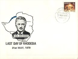 (997) Registered Letter - Last Day Of Rhodesia 31st May 1979 - - Rhodésie (1964-1980)