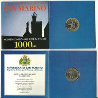SAN MARINO - 1997 - 1000 Lire - KM 368 - UNC Bimetallic In Original Folder              BIMETALLIQUE - Saint-Marin