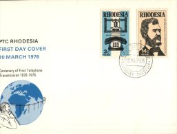 (997) Registered Letter -  Rhodesia 976 - Telephone Centenary - Rhodésie (1964-1980)