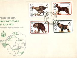 (997) Registered Letter -  Rhodesia 976 - Wildlife - Rhodesien (1964-1980)