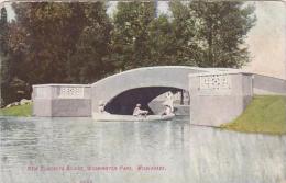 Wisconsin Milwauwaukee New Concrete Bridge Washington Park 1909 - Milwaukee