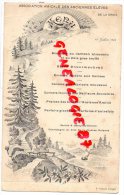 87 - LIMOGES - MENU - ASSOCIATION AMICALE DES ANCIENNES ELEVES DE LA CROIX - EDITEUR P. DUMONT 17 JUILLET 1902 - Menükarten