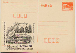 DDR P86II-14-88 C18 Privater Zudruck AUSSTELLUNG NEUBRANDENBURG 1988 - Private Postcards - Mint