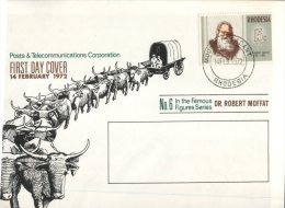 (997) FDC Cover -  Rhodesia 1972 - Dr Robert Moffat - Altri & Non Classificati