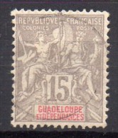 Guadeloupe - 1900/01 - N° Yvert : 42 - Usados