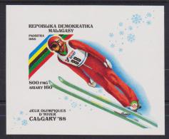 MADAGASCAR  NON DENT/IMPERF  OLYMPIQUES CALGARY 88  YVERT N° BF44 **MNH - Invierno 1988: Calgary