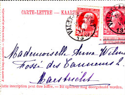 CL 14+N°74 VAL ST LAMBERT 9.VII.1912 V.Maastricht(P-B).Tarif Préférentiel:20c.TB - Carte-Lettere