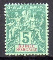 Guinée Française - 1892 - N° Yvert : 4 * - Ungebraucht