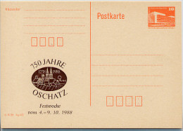 DDR P86II-29-88 C31 Privater Zudruck 750 JAHRE OSCHATZ 1988 - Private Postcards - Mint
