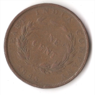 INDE  1 CENT   1845  VICTORIA - Inde