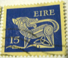 Ireland 1980 Stylised Dog 15p - Used - Oblitérés