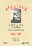 645 / ETIQUETTE WHISKY - ABERLOUR   SCOTCH   WHISKY - Whisky