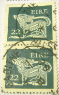 Ireland 1981 Stylised Dog 22p X2 - Used - Oblitérés