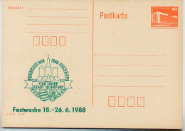 Wappen 1100 J. QUERFURT DDR P86II-15-88 C19  Privater Zudruck 1988 - Covers