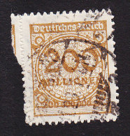Germany, Scott #304, Used, Number, Issued 1923 - Usados