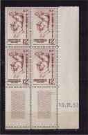 Algerie Le 10 . 11 . 1952  N° 302   Neuf  X X Coin Daté - Unused Stamps