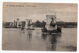 Cpa 18 - Saint-Satur - Saint-Thibault - Le Pont Suspendu - (Proche Sancerre) - Saint-Satur