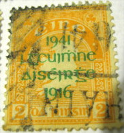 Ireland 1941 Map Of Ireland Overprint 2d - Used - Gebraucht