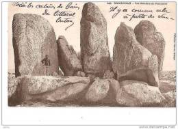 BRIGNOGAN LES MENHIRS DE PONTUZVAL ,,PERSONNAGES   REF 14024 - Dolmen & Menhirs