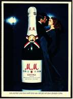 Reklame Werbeanzeige  -  MM Extra Sekt  -  Zum Auftakt Und Zum Happy End  -  Von 1976 - Alkohol