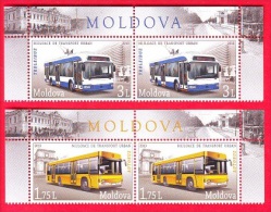 Moldova, 2 Sets, Public Transport, 2013 - Busses