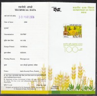 INDIA, 2006, 100 Years Of Indian Agricultural Research Institute, (IRAI), Folder - Briefe U. Dokumente