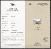 INDIA, 2006, Golden Jubilee Of 62nd Cavalry, Tank On Deseart, Militaria, Defence,Folder - Covers & Documents